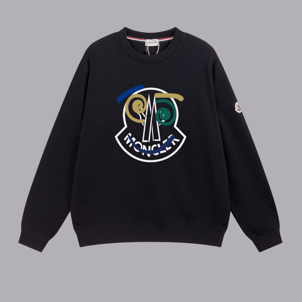 Moncler fashion printed crew-neck hoodie